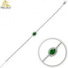  Gümüş Zirkon Taşlı Bilezik / Bileklik